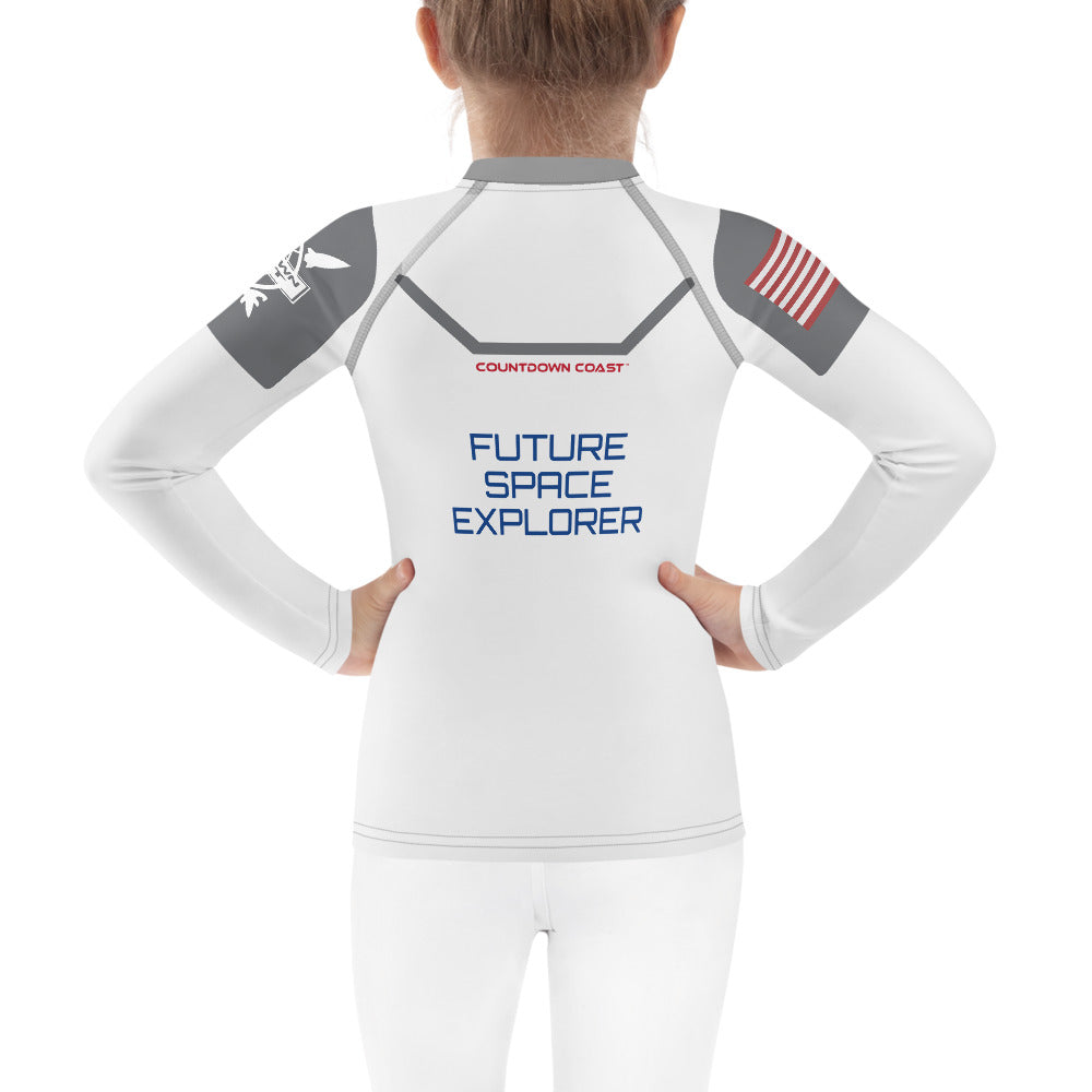 Space Explorer Space Suit Kid's Rash Guard
