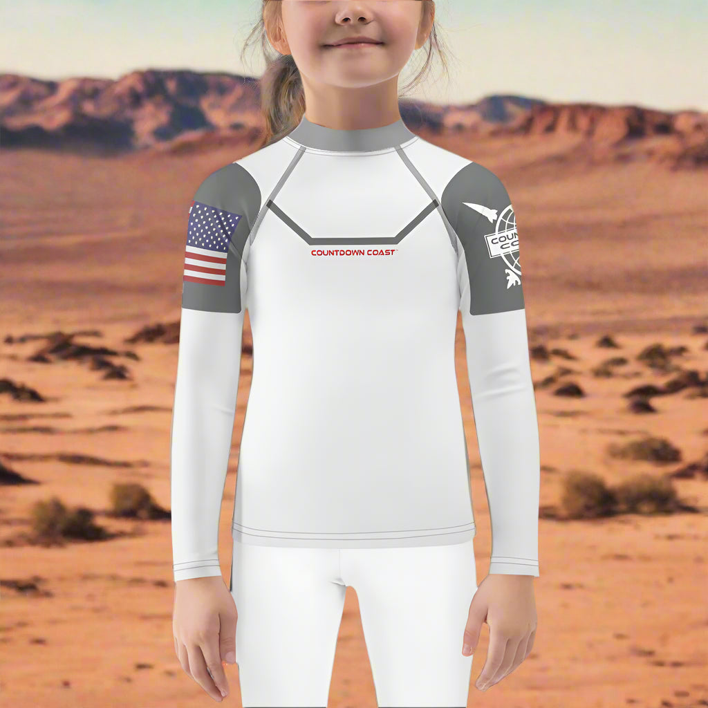 Space Explorer Space Suit Kid's Rash Guard