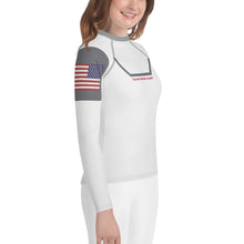Load image into Gallery viewer, Space Explorer Youth Rash Guard