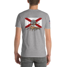 Load image into Gallery viewer, Florida Flag and Lobster Short-Sleeve T-Shirt